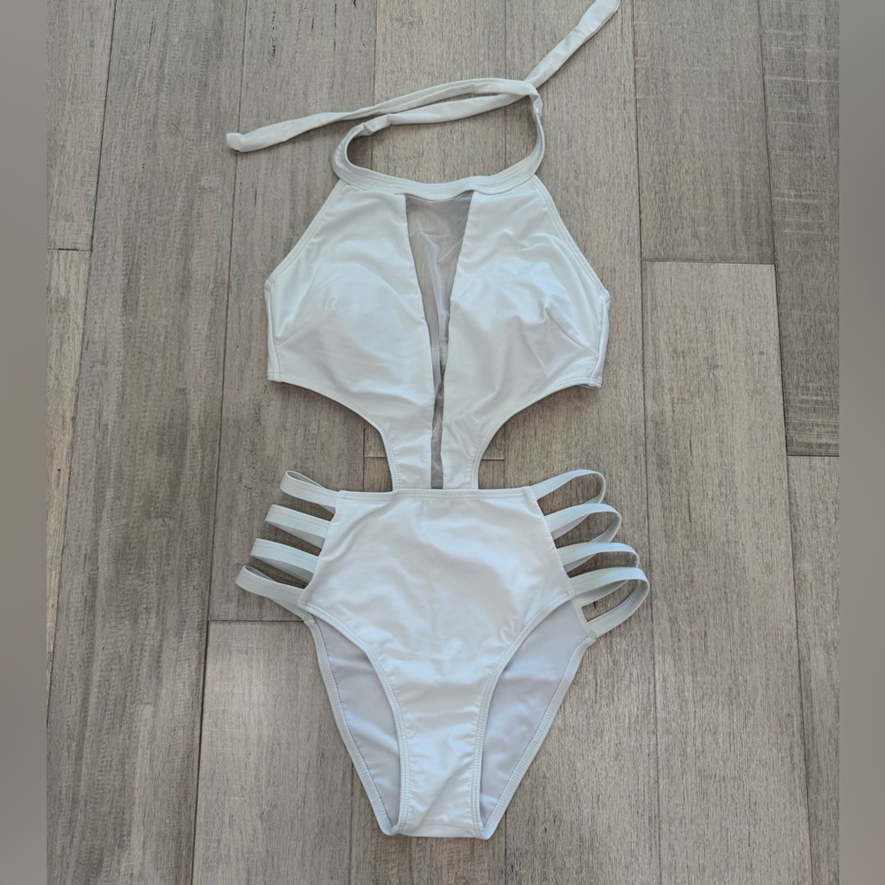 One Piece Swimsuit White